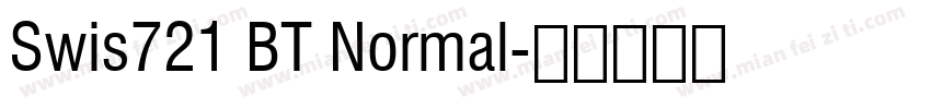 Swis721 BT Normal字体转换